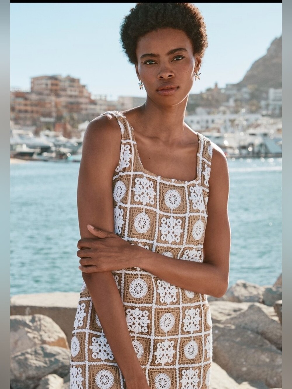 LOFT- Crochet Tank Mini Dress - Picture 9 of 11